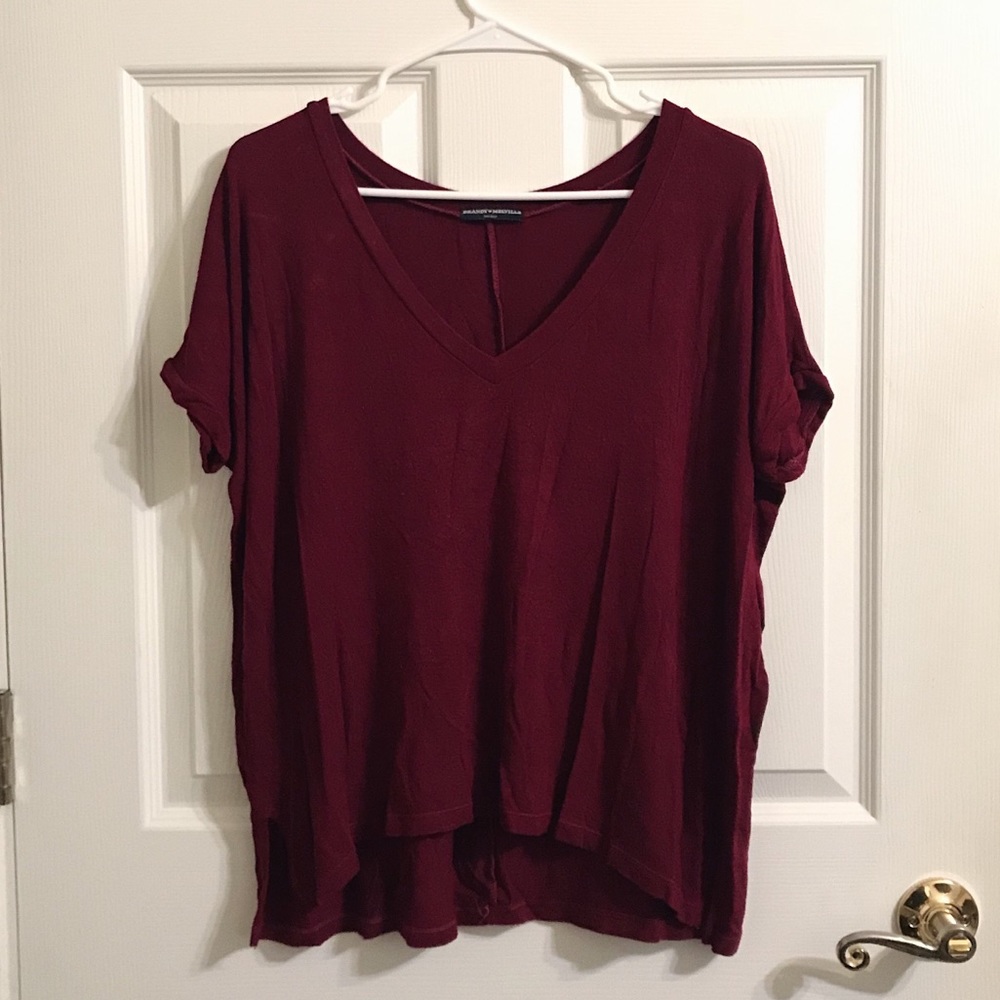 Brandy Melville Wine-Colored Top